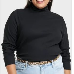 🆕️Ava & Viv Women's Ribbed Turtleneck Long Sleeve Tee
